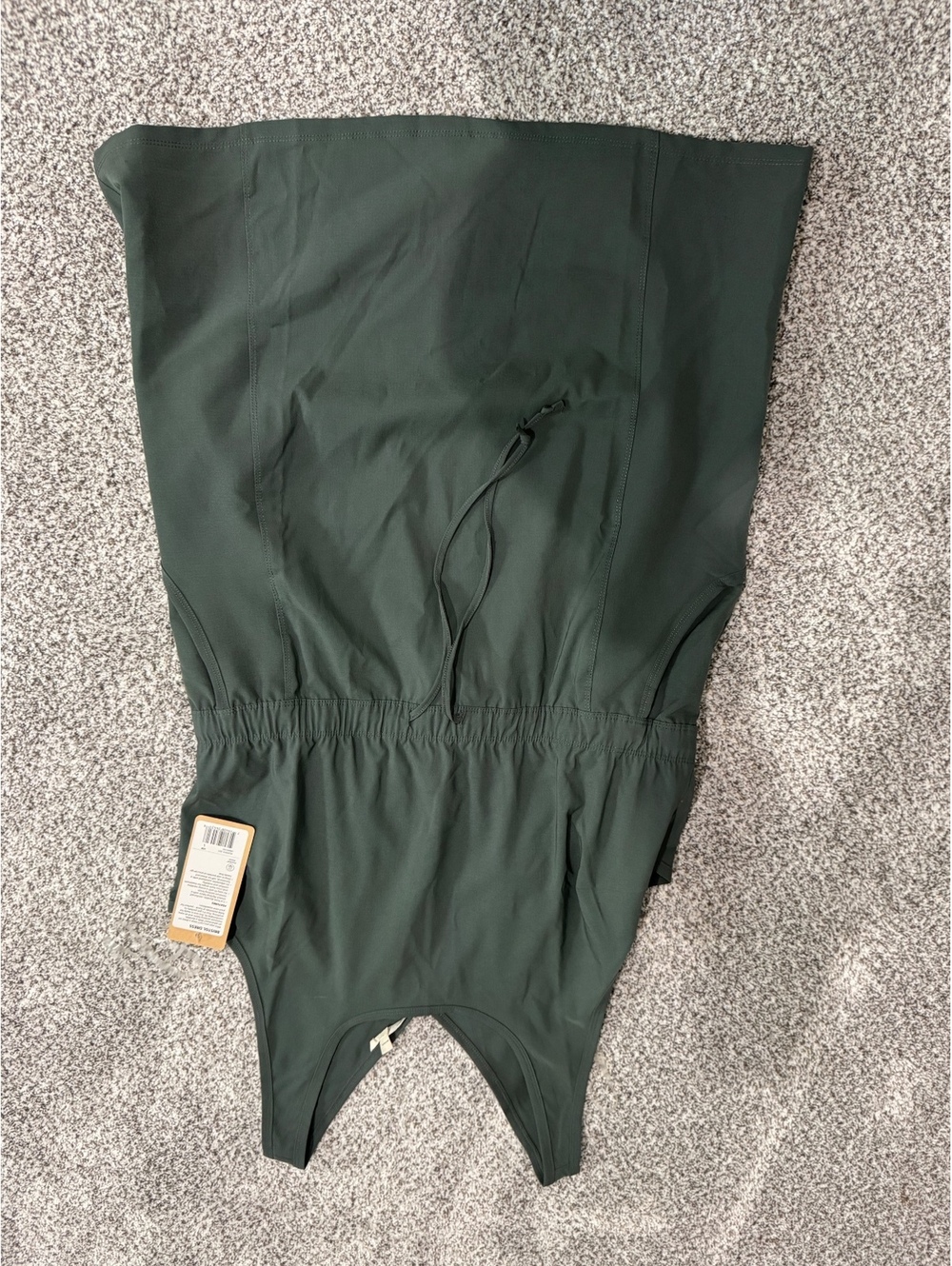 Marika Bristol Dress Women’s Large Urban Chic Green Sleeveless Drawstring